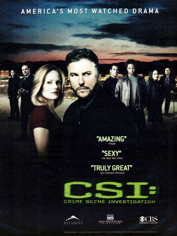 C.S.I. Место преступления (сериал 2000 - ...) - трейлер и описание.